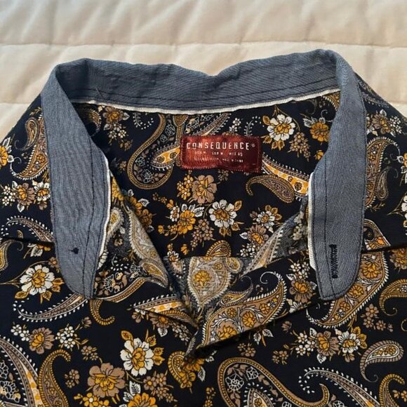 Consequence long sleeve button up men's shirt - M - Picture 3 of 3
